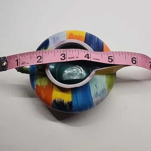 Anthropologie Hand-Painted Multicolor Ceramic Creamer - Picture 9 of 10